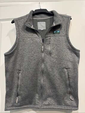 Simply Southern Heather Gray Full-Zip Fleece Vest